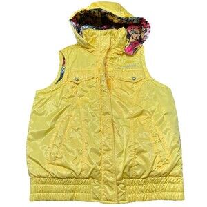 Eckored Connoisseur Of Creativity Puffy Vest With Hood Graphics Inside Size S